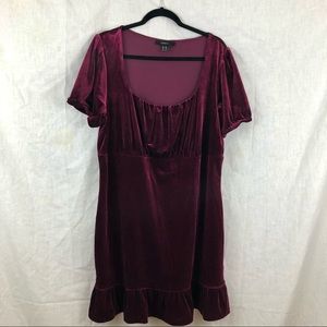 Burgundy Baby Doll Forever 21+Dress Sz 3X